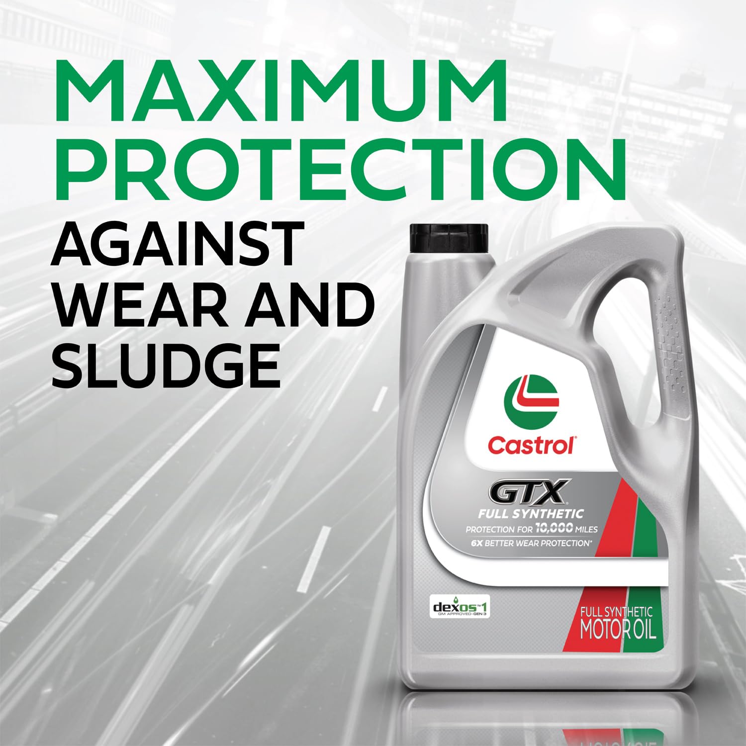 Castrol GTX jugs displayed on store shelf for buying visibility