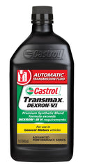 Castrol Transmax front view showing 1 quart bottle and clear product branding for easy identification