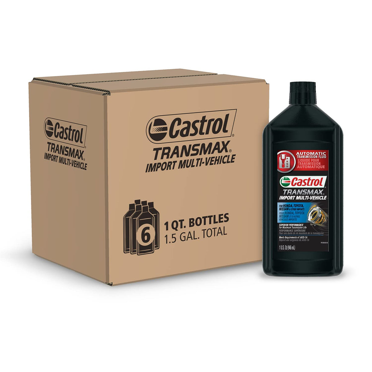 Castrol Transmax front packaging showing clear product identity and easy selection benefit