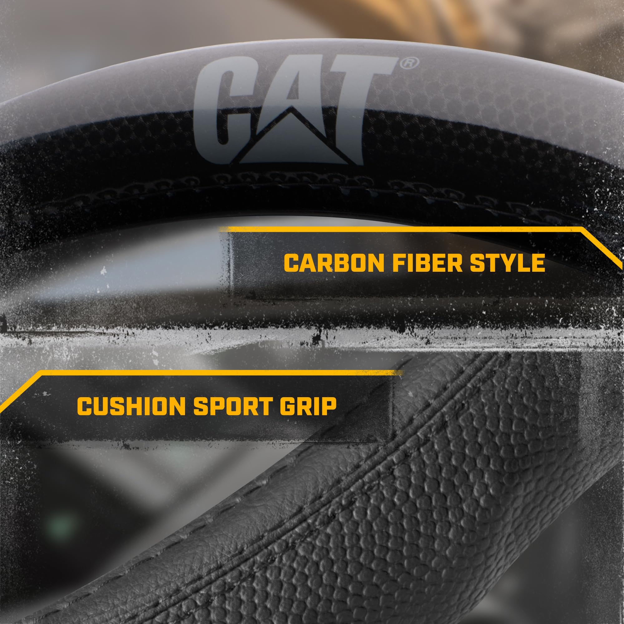 CAT BigGrip next to a tape measure to confirm 17.5–18 inch fit accuracy