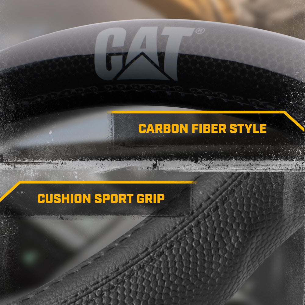 CAT BigGrip next to a tape measure to confirm 17.5–18 inch fit accuracy
