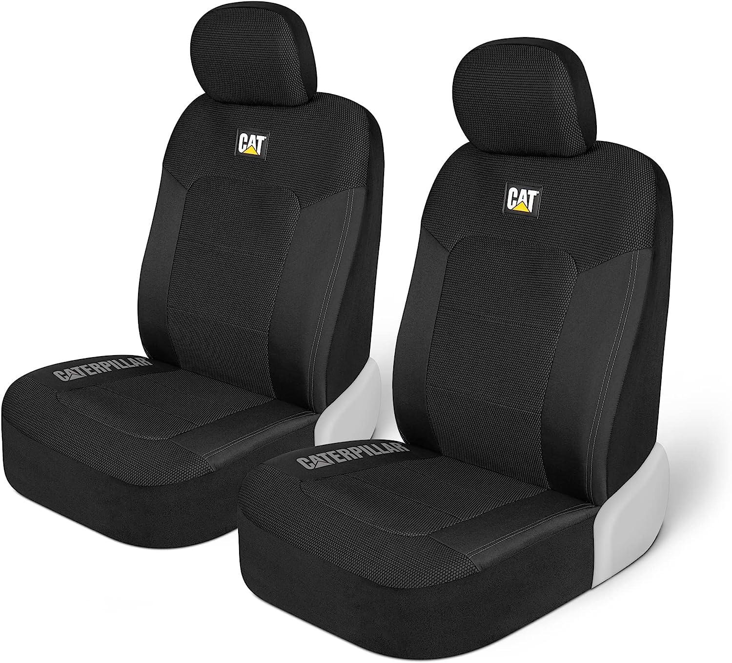 Cat MeshFlex front view showing full seat cover protection and refreshed interior