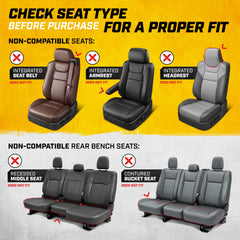 Cat MeshFlex two-tone stitched detail highlighting style and seat concealment