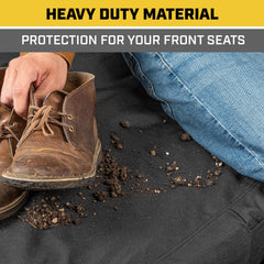 CAT seat cover installed in Ford Super Duty illustrating real-world fit