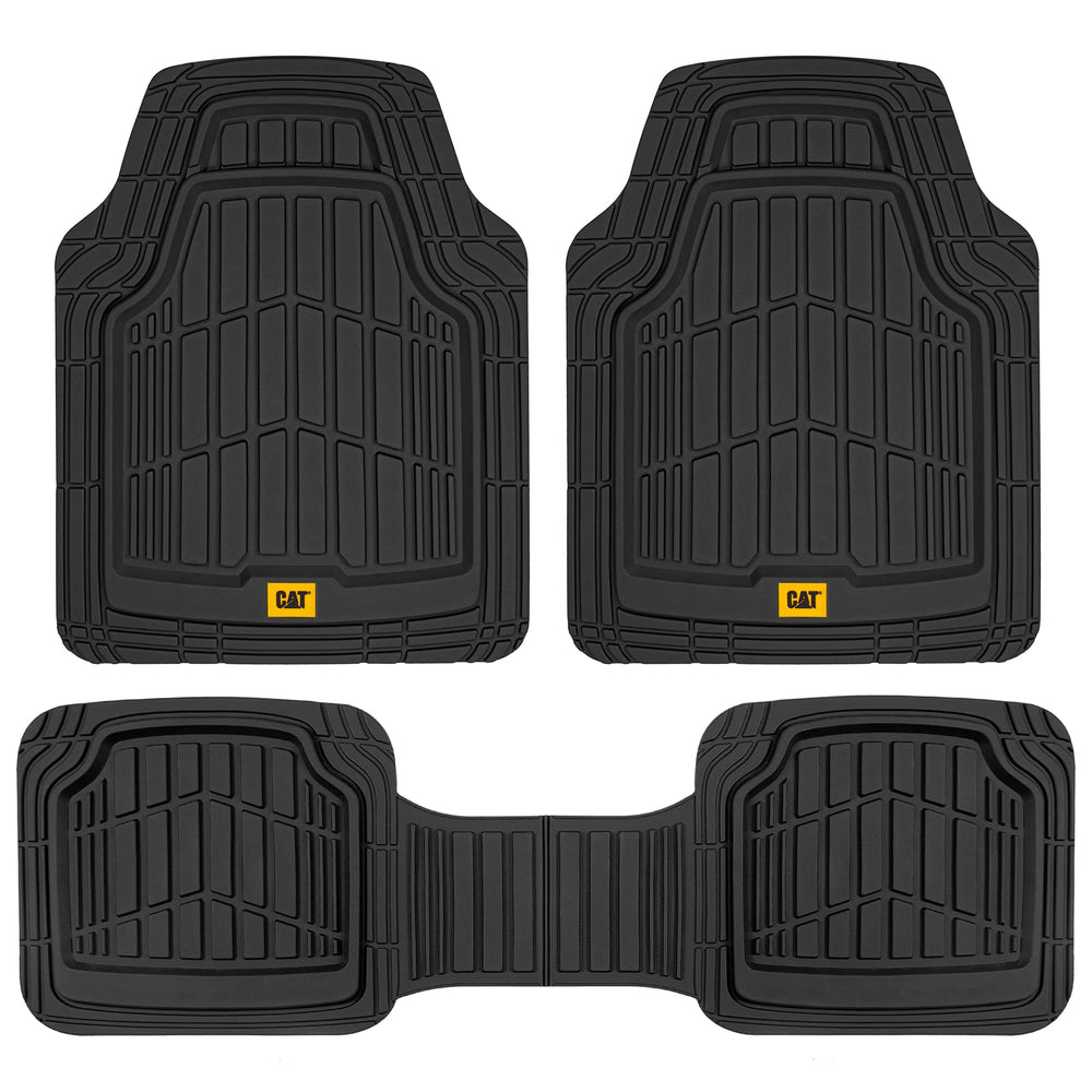 CAT front mats overhead view showing full coverage and durable protection