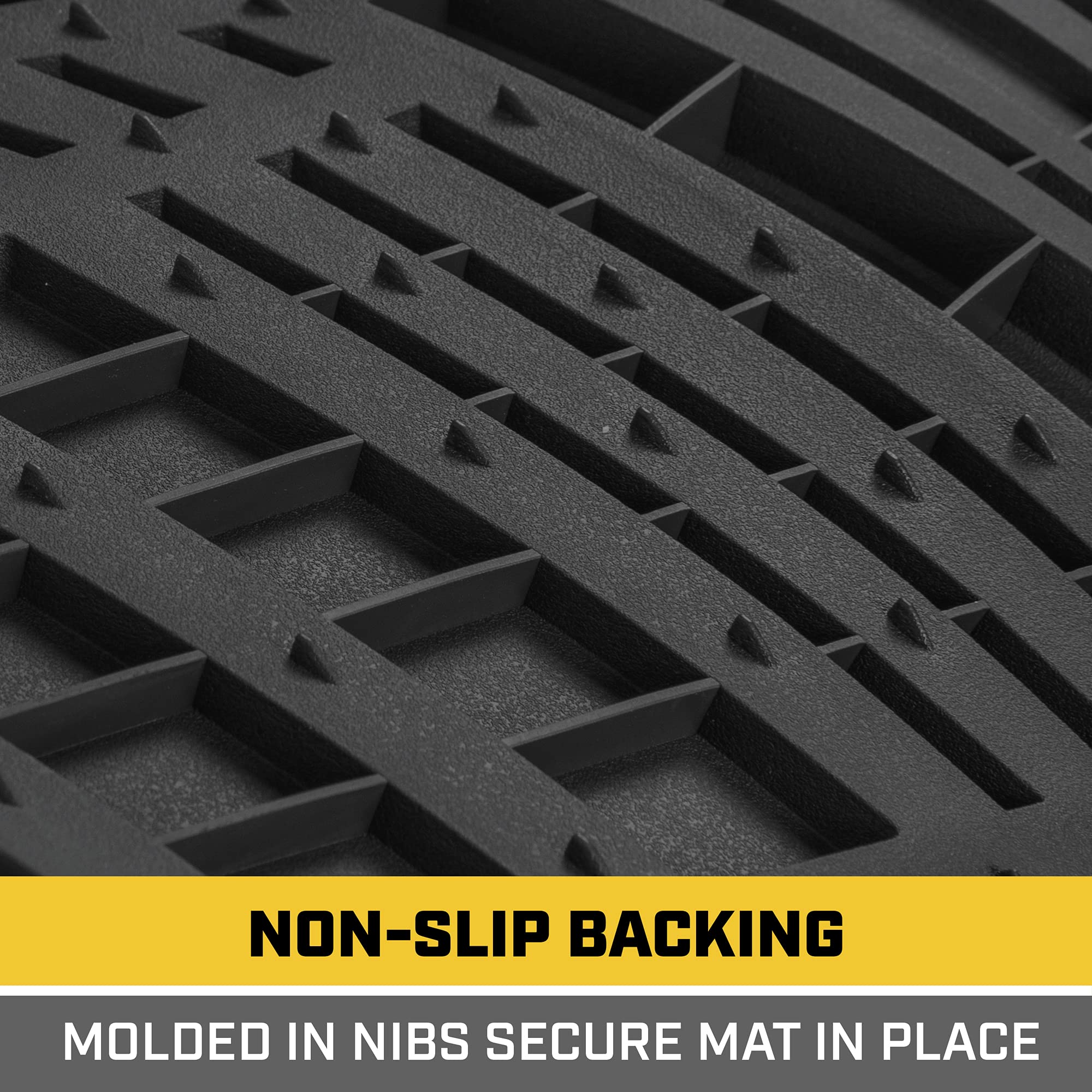 CAT mats installed in SUV interior demonstrating clean, rugged style