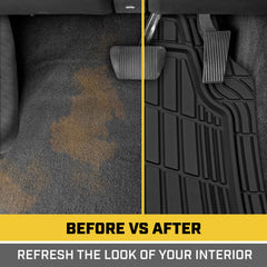 CAT nonslip bottom nibs preventing mat movement for safer driving