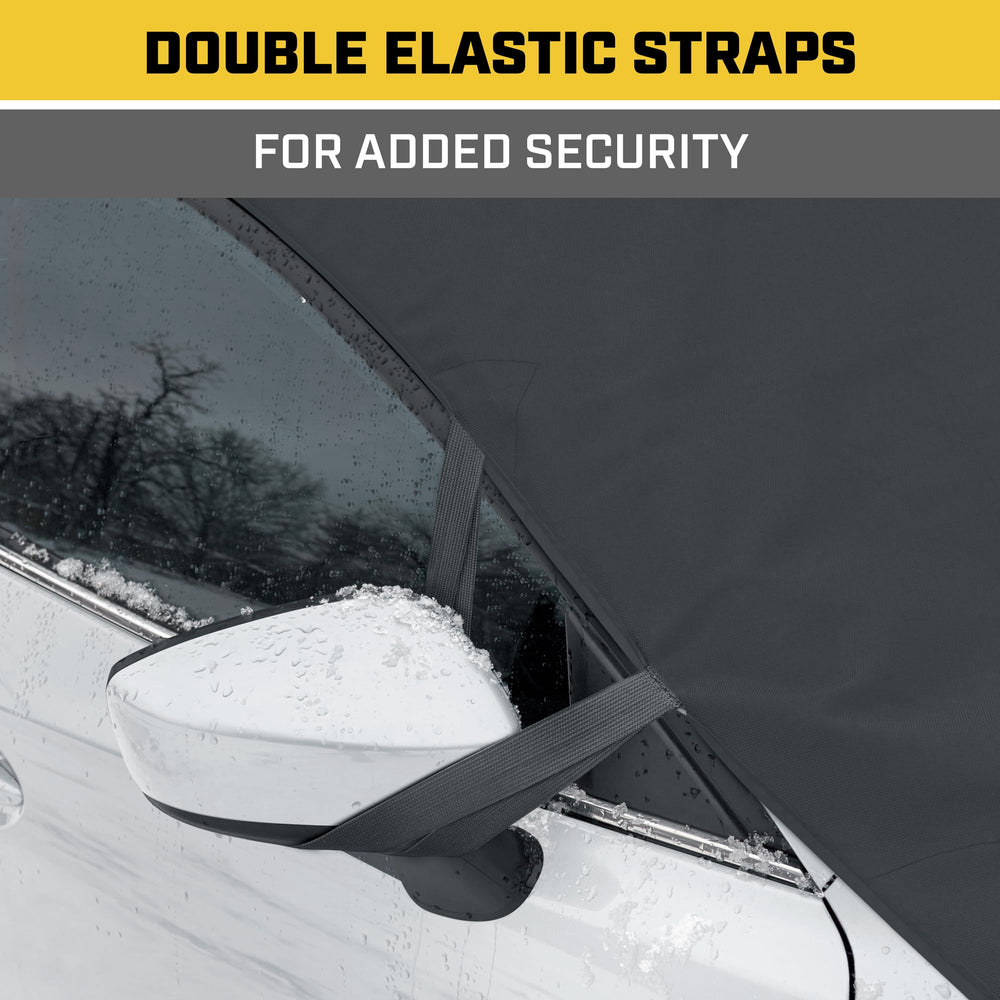 CAT side flap tucked inside door to secure cover and prevent theft benefit