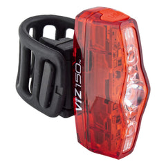 CATEYE ViZ150 front view showing compact rear light and lens for improved visibility