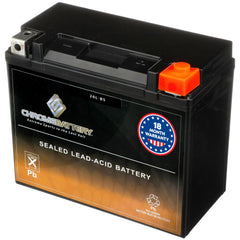 CB CHROMEBATTERY front view showing battery and ready-to-install benefit