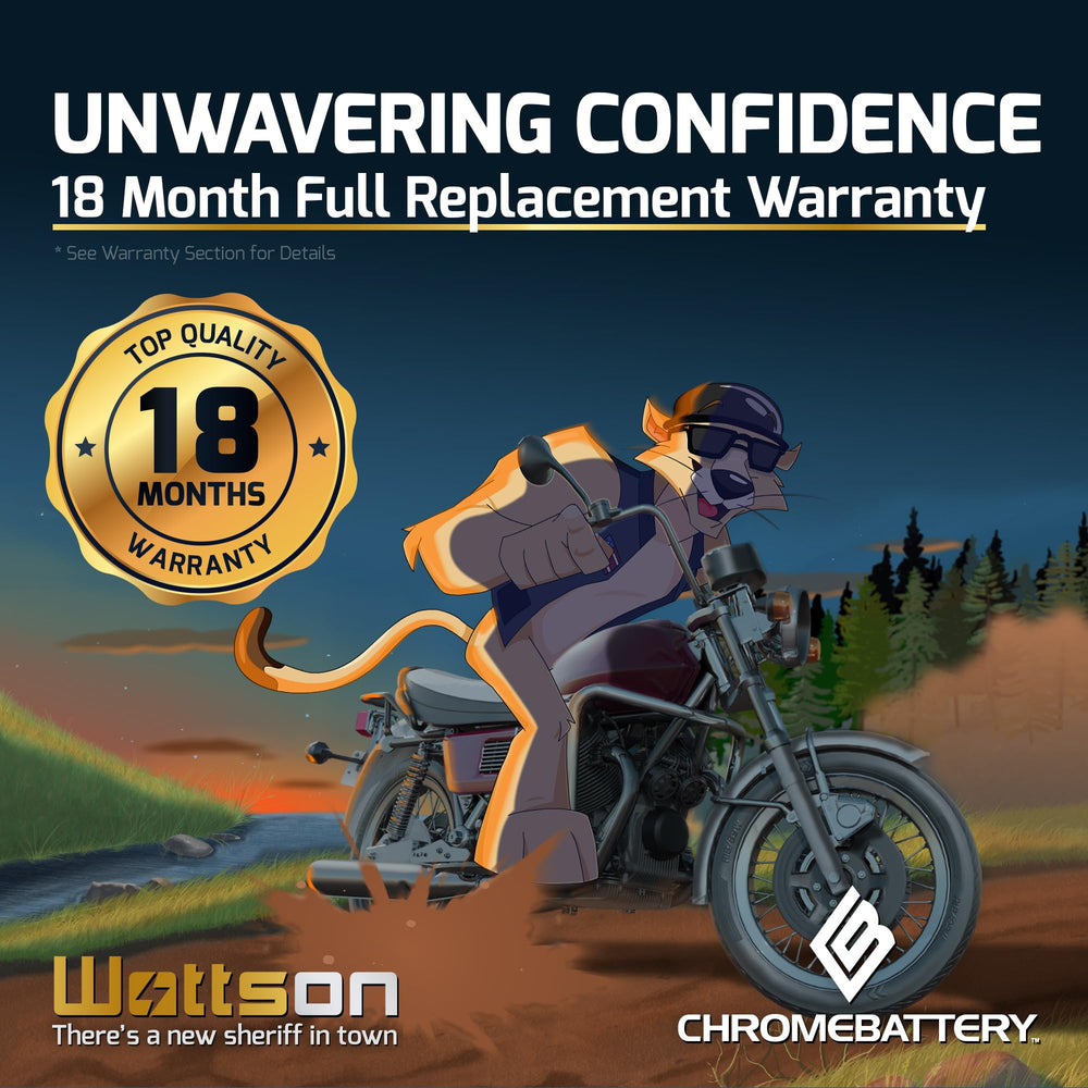 CB CHROMEBATTERY installed in motorcycle compartment for quick swap benefit