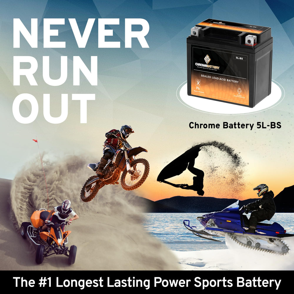 CB CHROMEBATTERY AGM sealed top and texture highlighting spill-proof design
