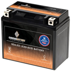 CB CHROMEBATTERY front view showing compact battery and brand for reliable starts