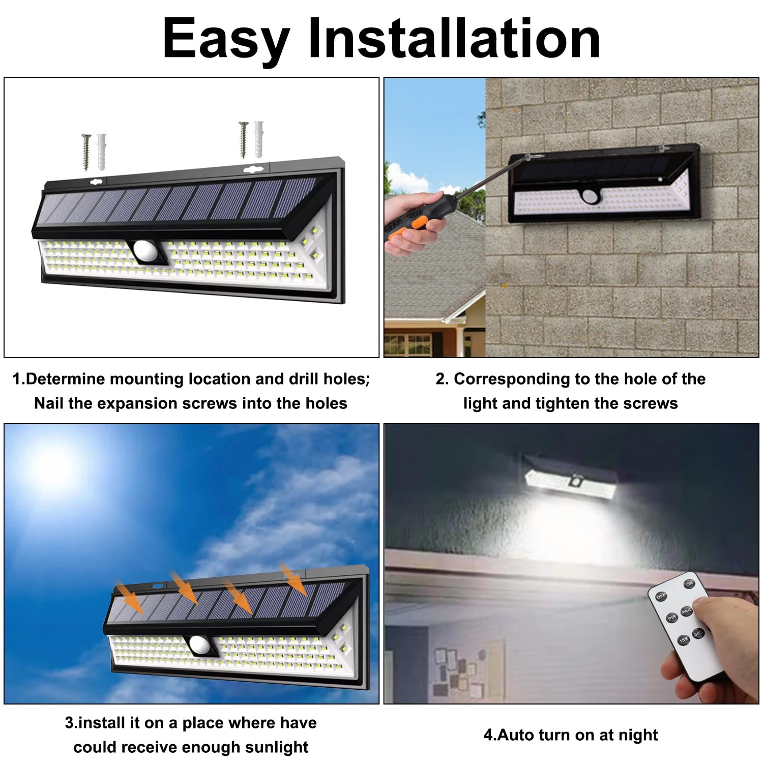 CCBASEBALL nighttime beam lighting an RV awning for safer entry