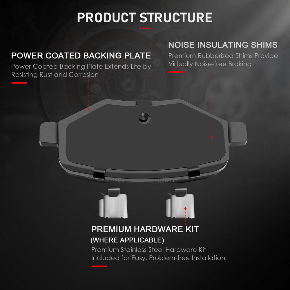 cci yu pad back plate close-up highlighting gasket to reduce vibration and lower noise