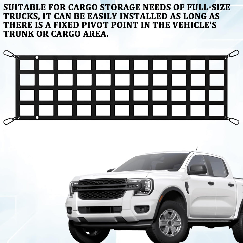 CCNU folded cargo net compact for storage, saves space in your truck