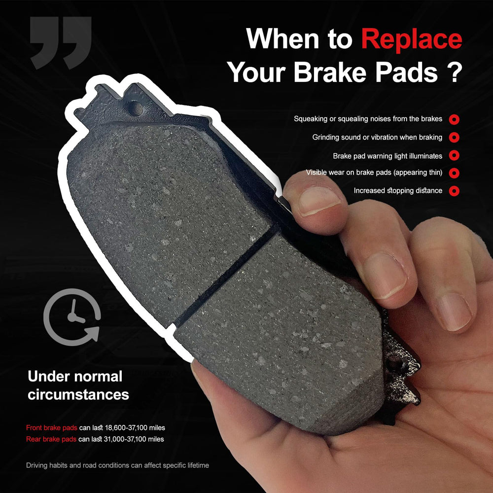CCTECHMASS pad edge and thickness view illustrating wear allowance and consistent braking feel