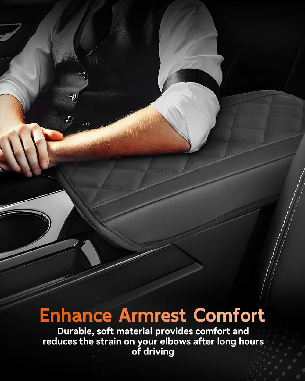 CDEFG armrest next to ruler showing exact dimensions and accurate fit