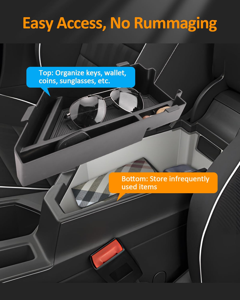 CDEFG removable rubber pad detail preventing sliding and reducing noise