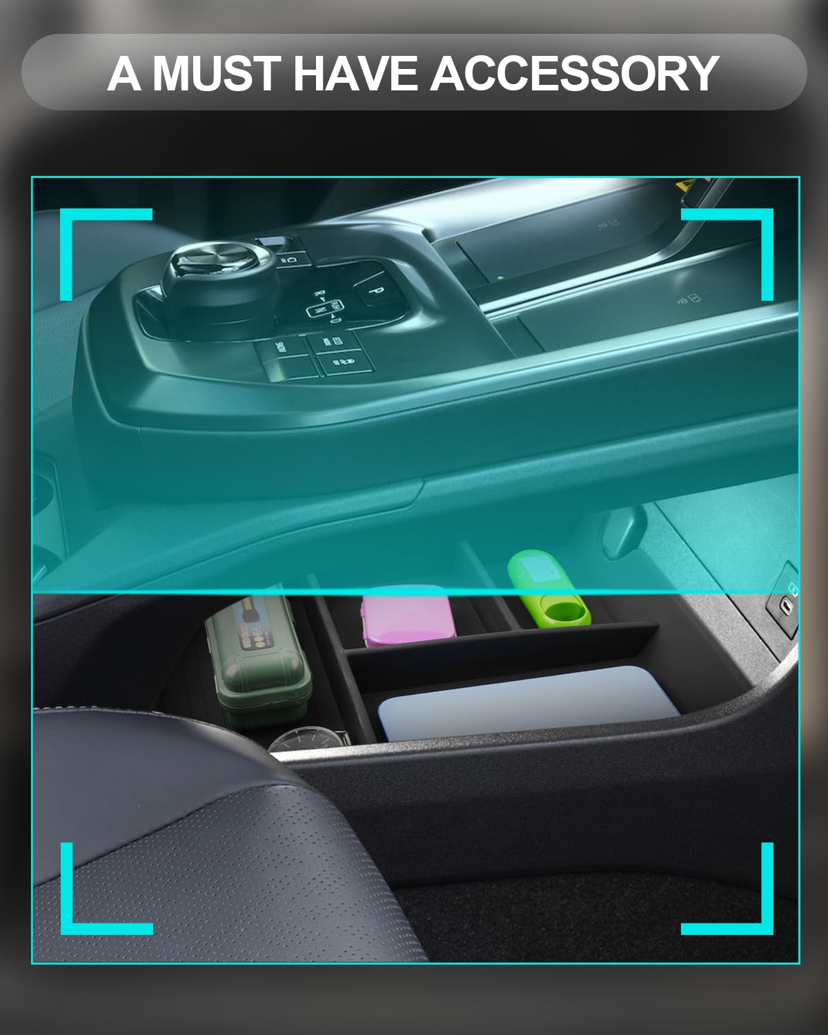 CDEFG molded fitment detail showing precise match to console contours