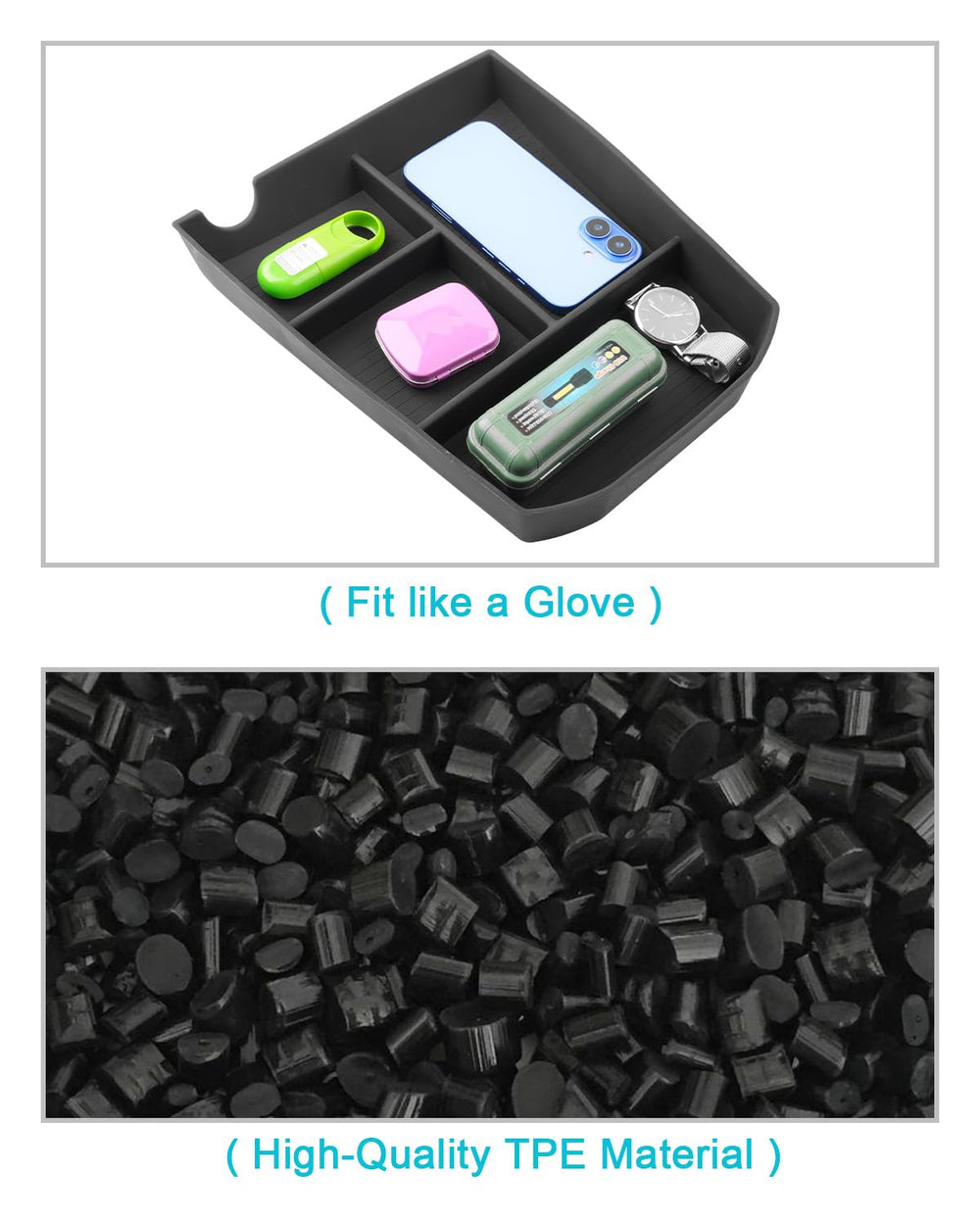 CDEFG nonslip mats removed to show cleaning ease and secure hold
