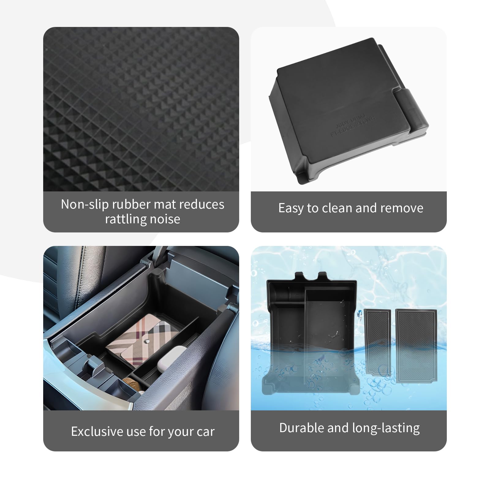 CDEFG side profile showing flush fit with console for OEM-look benefit