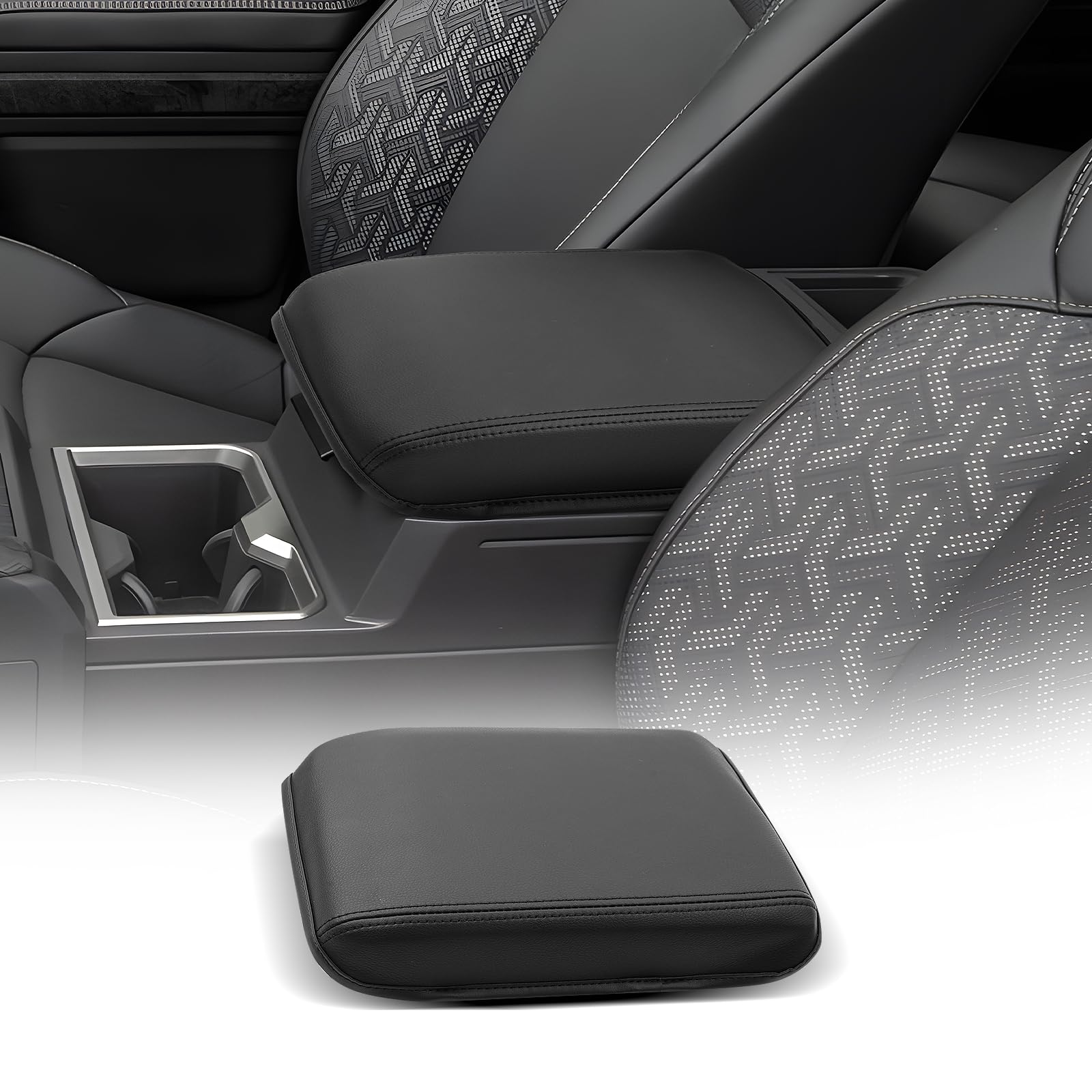 CDEFG center console cover front view showing fitted protection and sleek look
