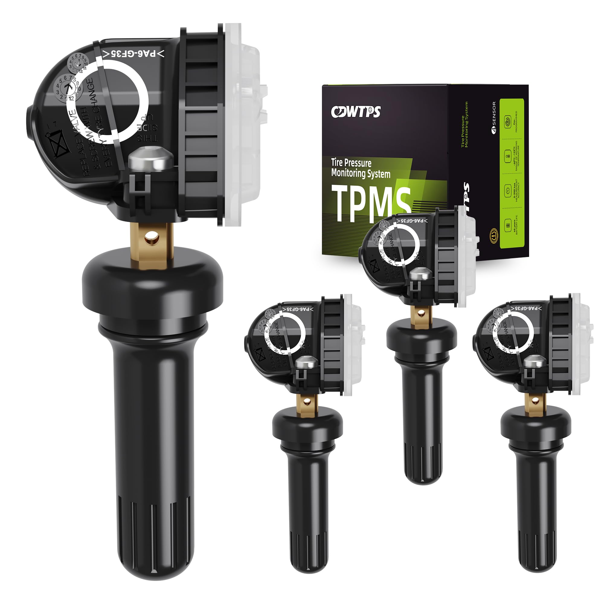 CDWTPS front packaging showing four sensors and quick installation benefit