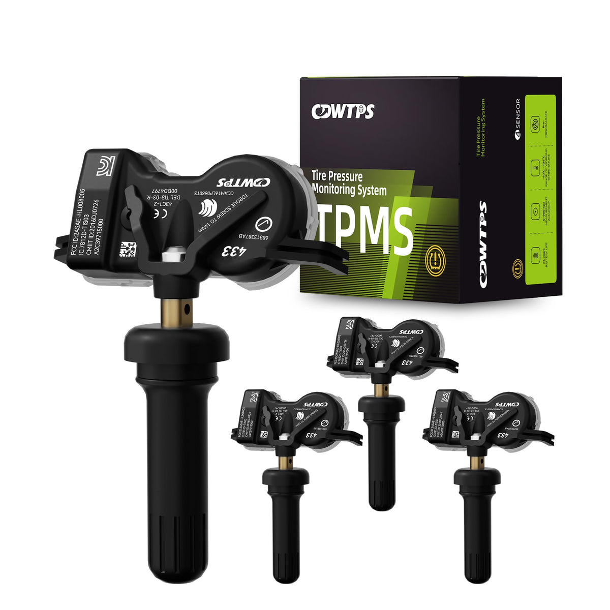 CDWTPS front packaging showing full four-sensor kit and benefits