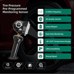CDWTPS sensor installed on wheel demonstrating easy replacement benefit