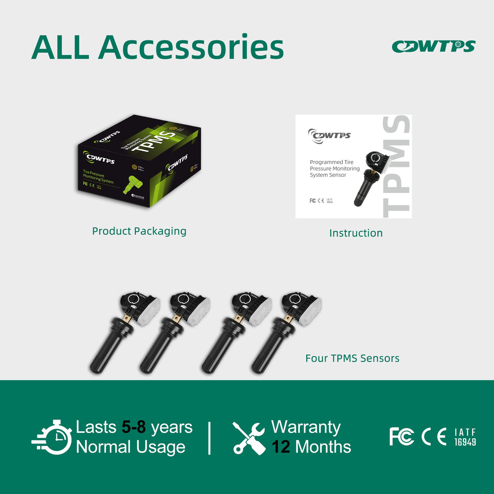 CDWTPS sensors on a vehicle tire highlighting reliable monitoring benefit
