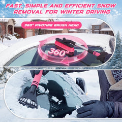 Ceenna extended handle in use reaches roof and high windshield easily