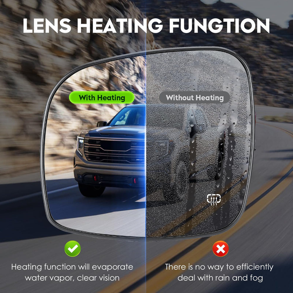 Cenfeild heating element detail highlighting fast defogging benefit