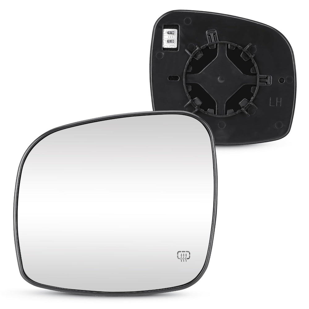 Cenfeild left heated mirror front view showing exact OEM fit and clear reflection