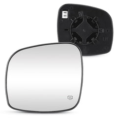Cenfeild left heated mirror front view showing exact OEM fit and clear reflection