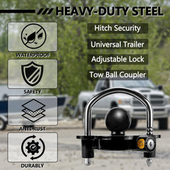 Cenipar coupler lock installed on trailer demonstrating easy fitment