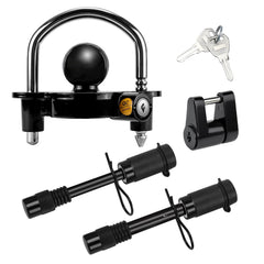 Cenipar front view of full hitch lock kit showing secure protection