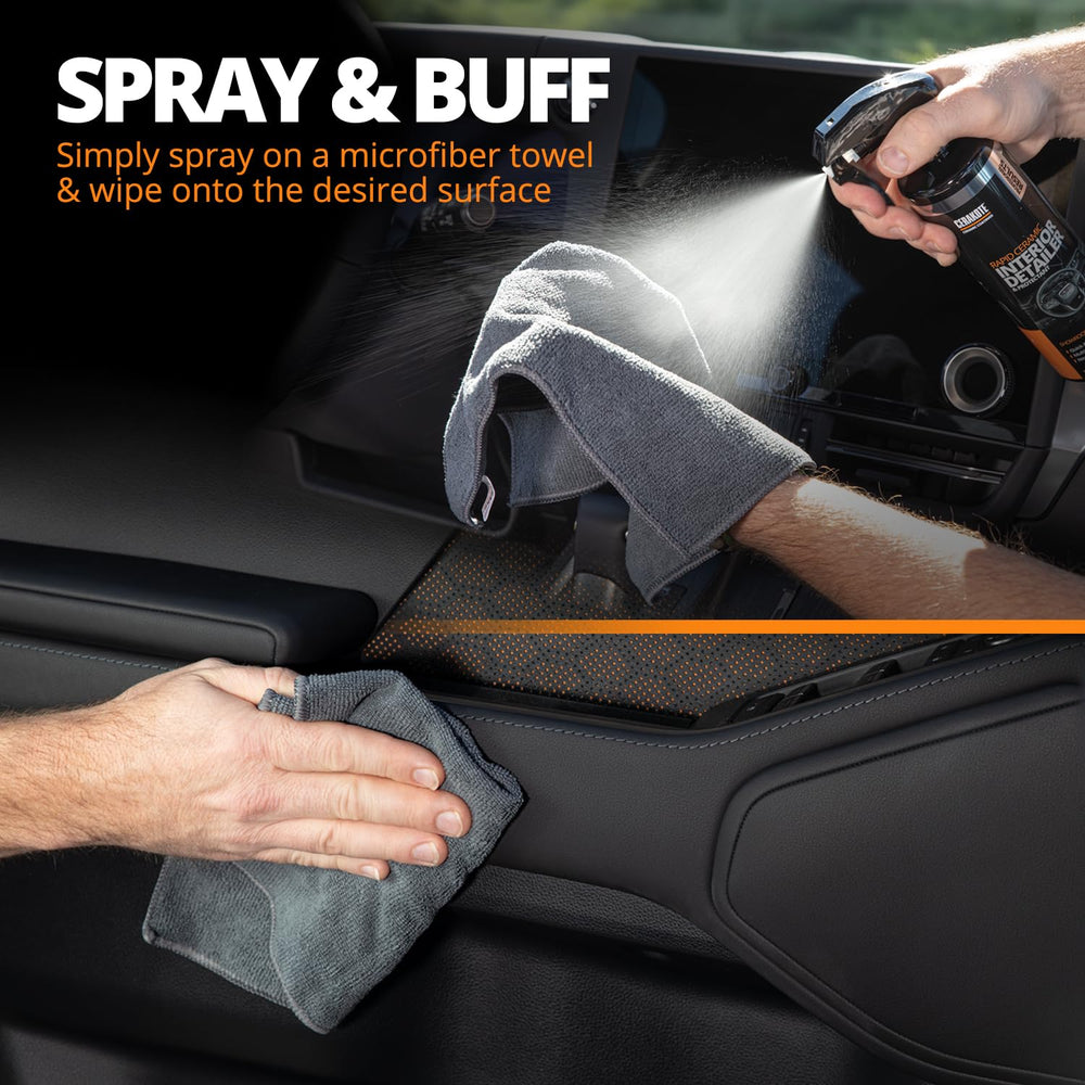 CERAKOTE being applied on a dashboard showing clean finish and UV protection