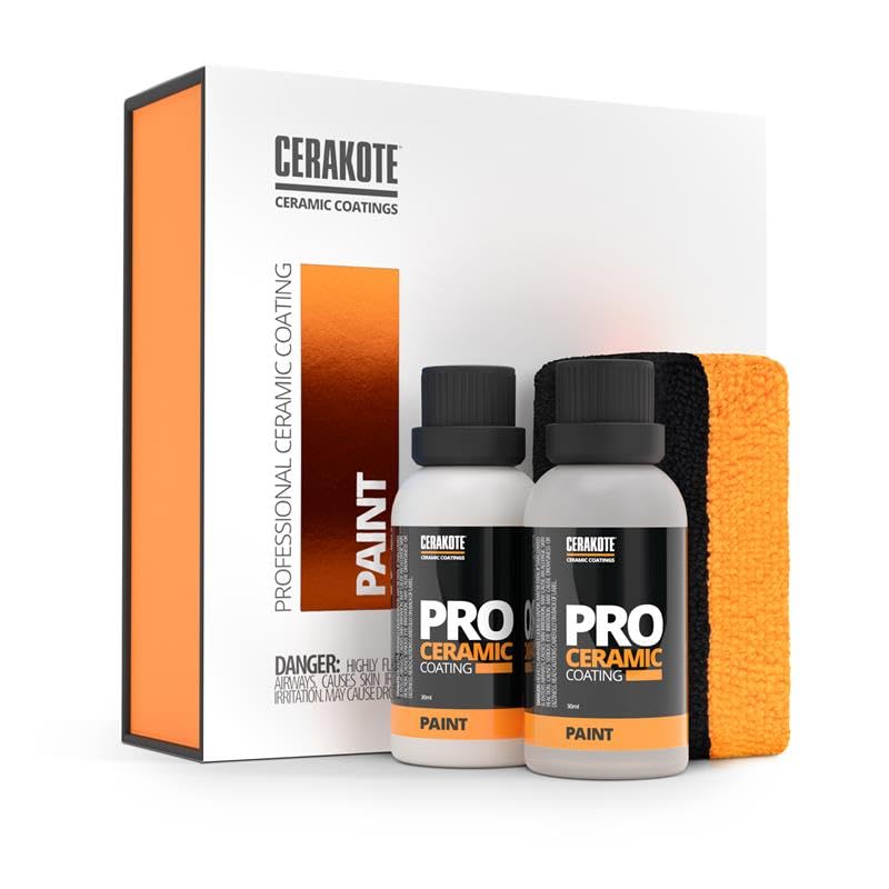 CERAKOTE front view of kit bottles and box showing professional contents and clear benefit