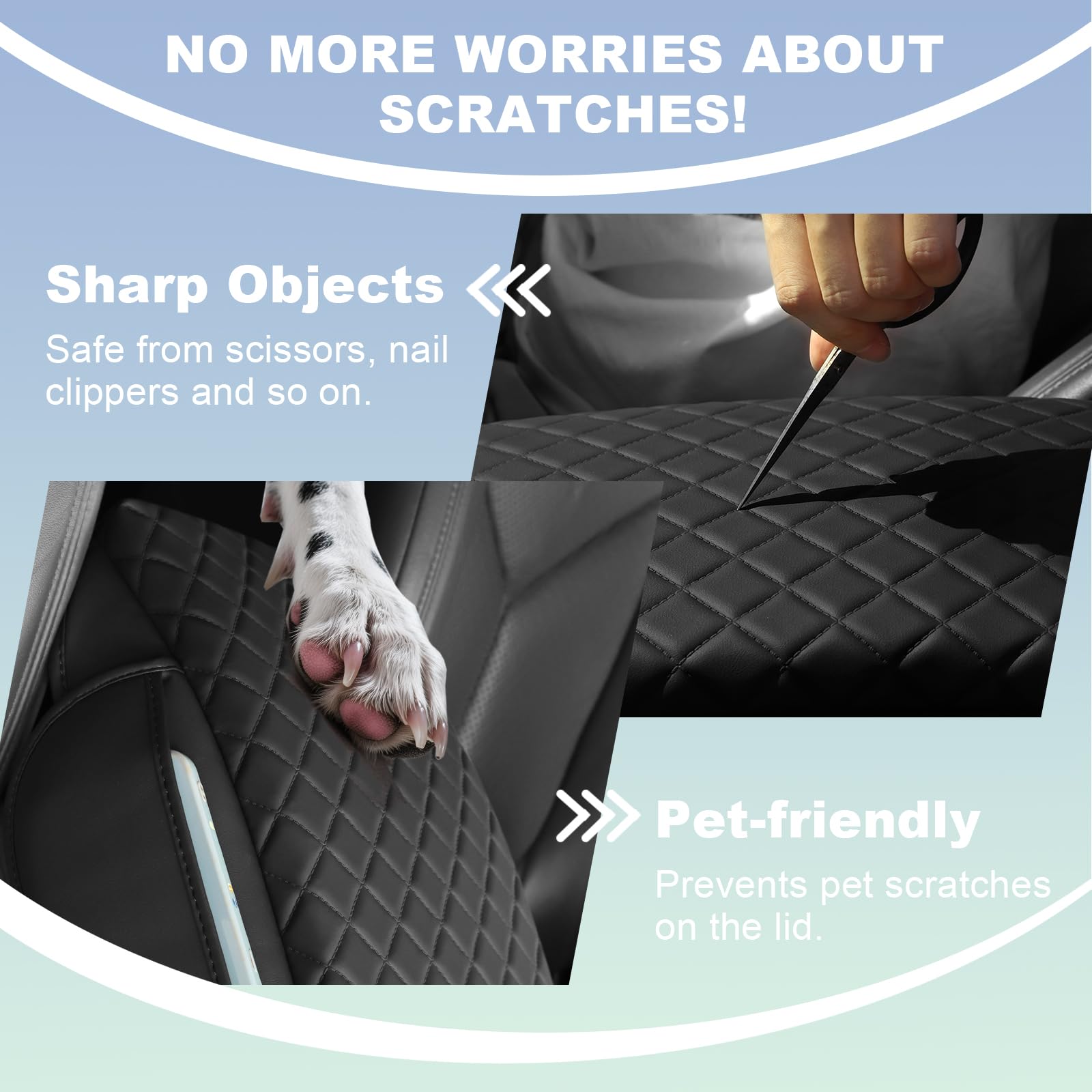 CFDSDE smooth PU leather surface that wipes clean from spills quickly