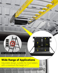 CGENWDCH ladder in holder side profile demonstrating space-saving layout