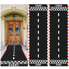 Chalyna racetrack front view showing full printed course and checkered design for instant theme