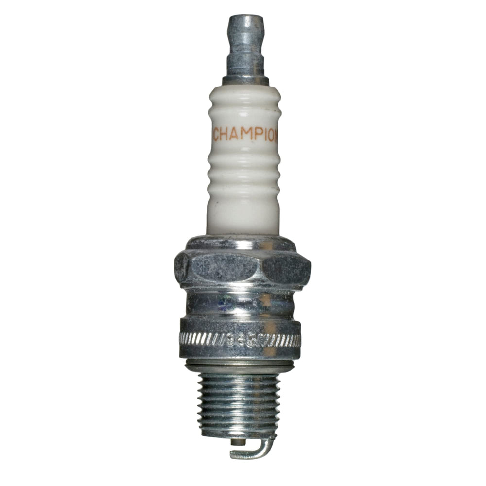 Champion QL82C front packaging showing four spark plugs and carton for easy replacement