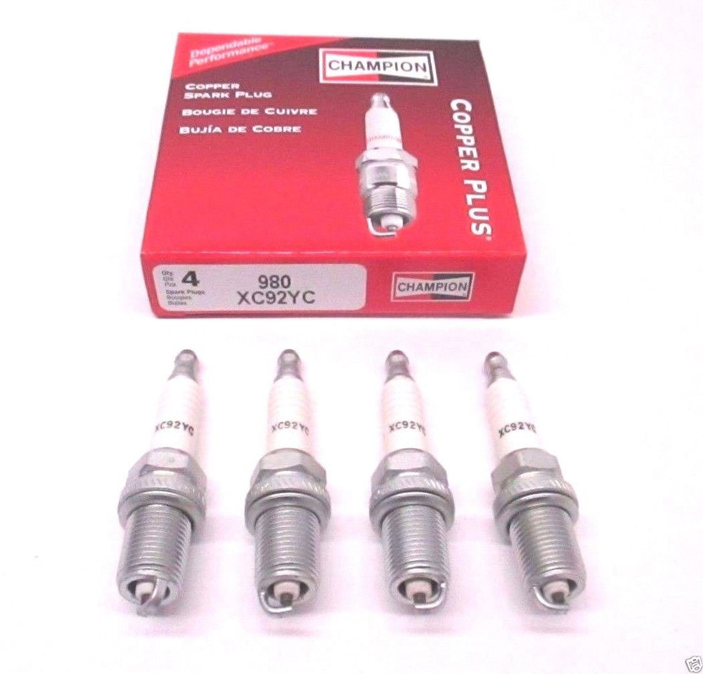 Champion XC92YC 980 front packaging showing four plugs and benefits