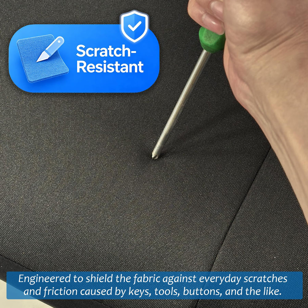 Champlus side view showing airbag-compatible seam for safer deployment
