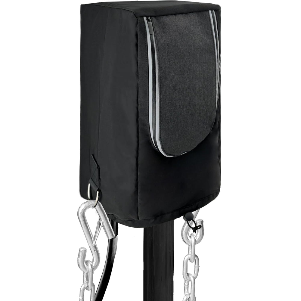 Chanvoo front view of zippered cover showing weather protection benefit