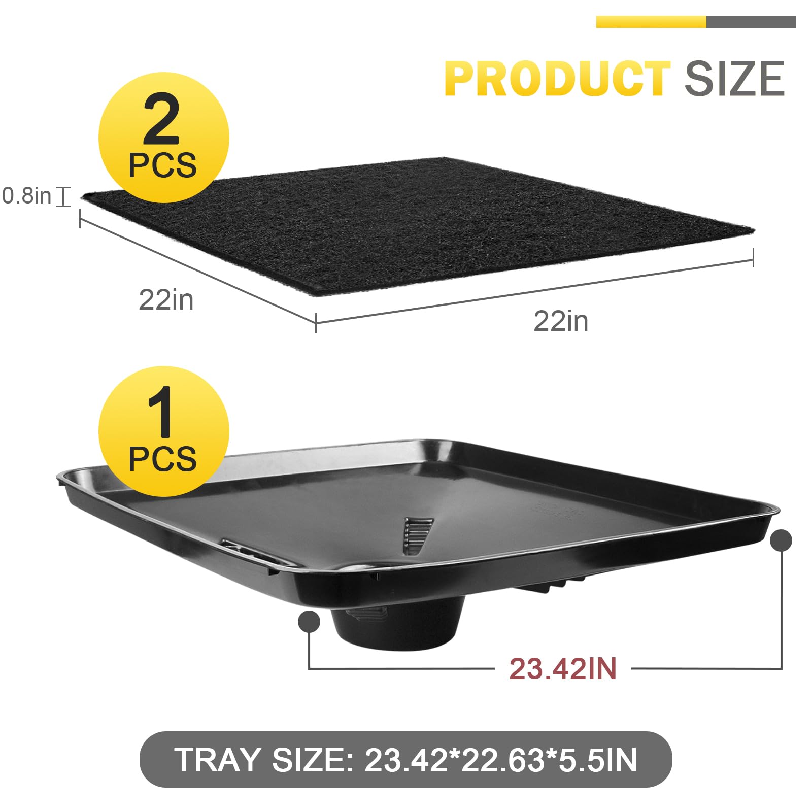 CHAR YONG drain pan in garage setup protecting floor and reducing cleanup