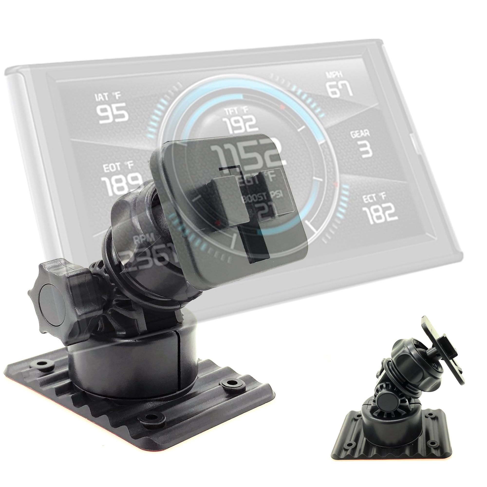 ChargerCity front view mounted on dashboard showing secure placement and visibility