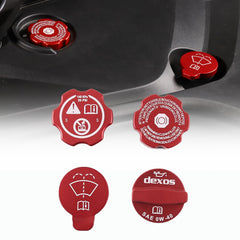 CHEAYAR red cap covers front view showing sporty finish and instant visual upgrade