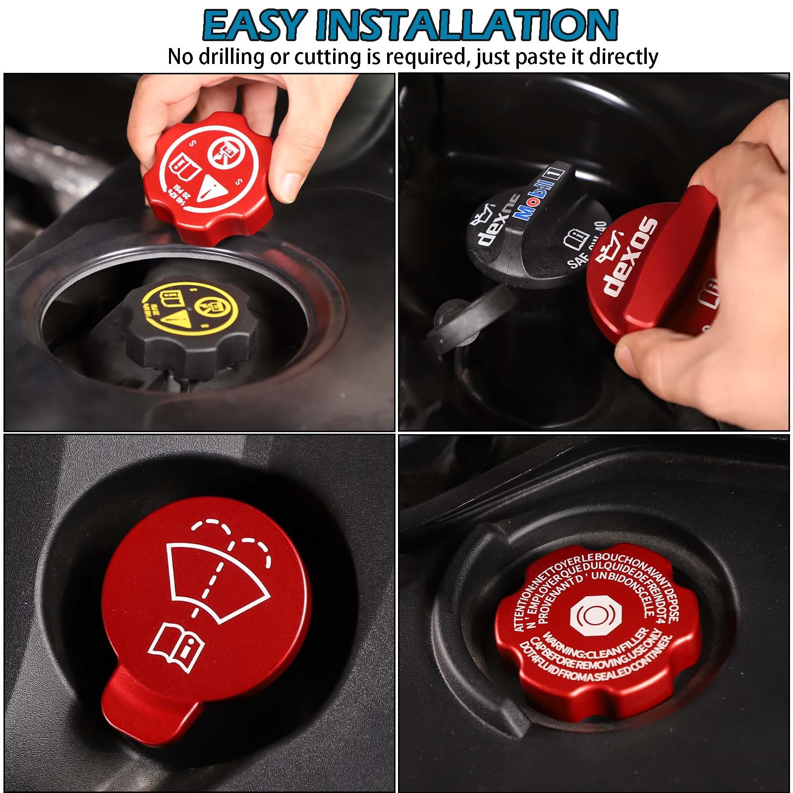 CHEAYAR cap beside a hand for scale showing lightweight, easy-to-install size